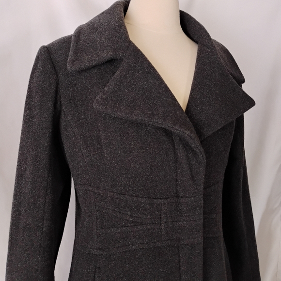 Andrew Marc Women's Cherish Walker Wool & Cashmere Winter Coat Charcoal Black - Picture 2 of 16